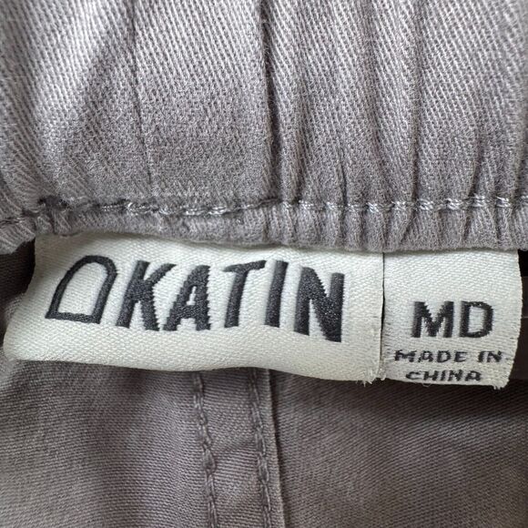 Katin Mens Tie Dye Elastic Waist Shorts Medium Gray Cotton Blend Casual Surf - Picture 2 of 12